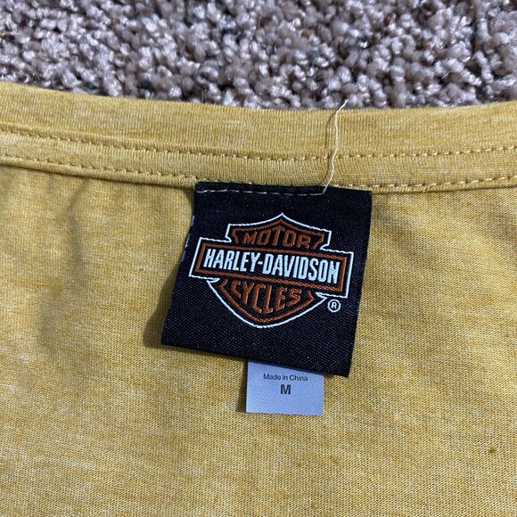 Harley-Davidson Women's M Rolling Stones Jet Eagle Short Sleeve High-Low Hem Tee - Picture 4 of 6